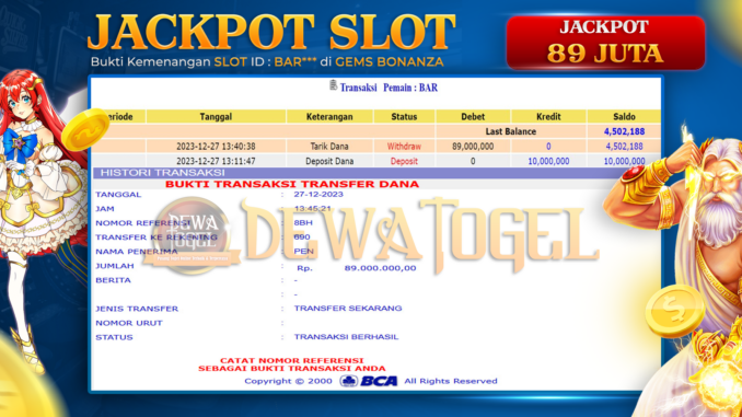 BUKTI JP DEWATOGEL #1126